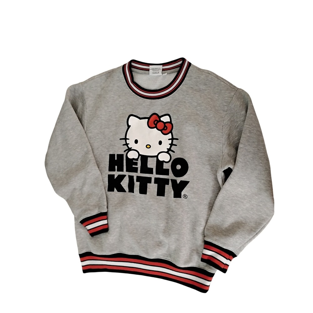 Sanrio Hello Kitty Gray Pullover Size Medium